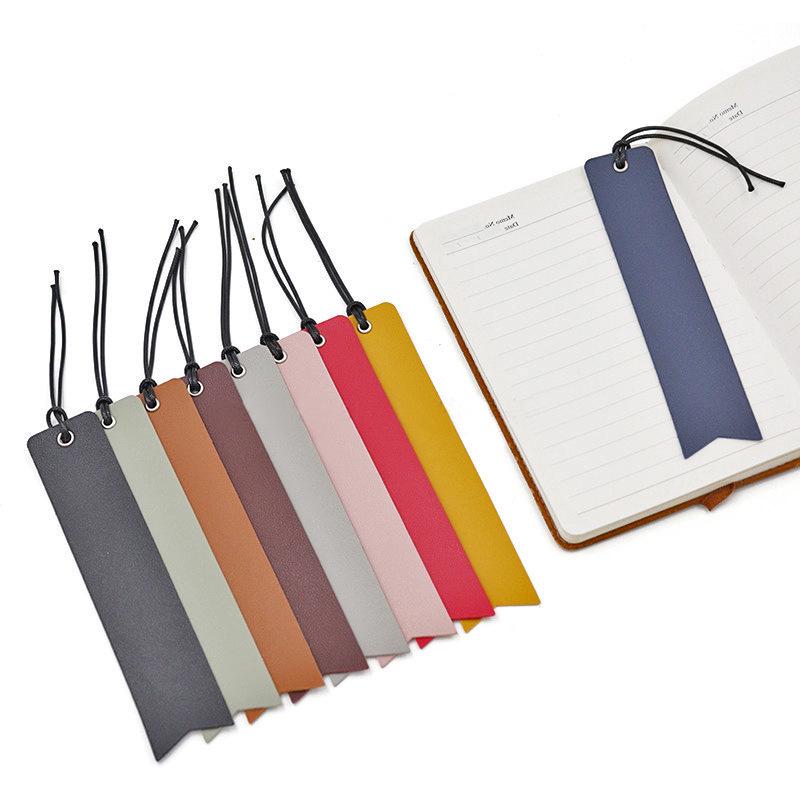 In Stock Cross-border PU Leather Laser Bookmark Strap.