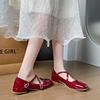 Fashion 2024 Brand Women's Shoes Mary Janes Women's High Heels Fashion Buckle Strap Dress Pumps Women New Square Toe Heels Women Zapatos