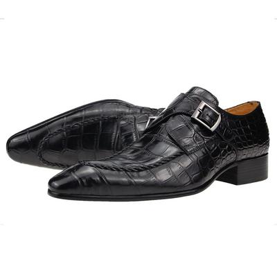 Mode Klassieke Bruiloftsschoenen voor Mannen Echt Leer Dresschoenen Luxe Gesp Monk Strap Kantoor Casual Schoenen Mode & Comfortabel
