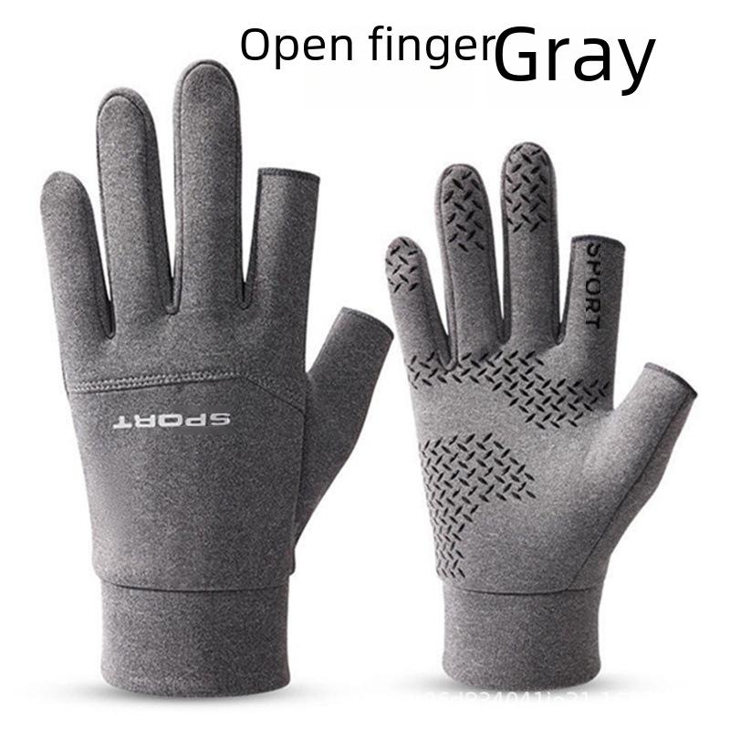 Guantes de invierno unisex impermeables con pantalla táctil y forro de terciopelo: Antideslizante, resistente al viento para conducir, correr y andar en bicicleta