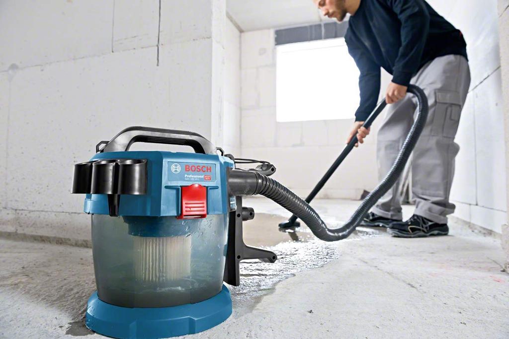 Bosch Professional 18V vysavač pro suché i mokré použití nabíječka prodávána HEPA filtr kolečka (pouze tělo, samostatně, osvojený, zahrnuto)