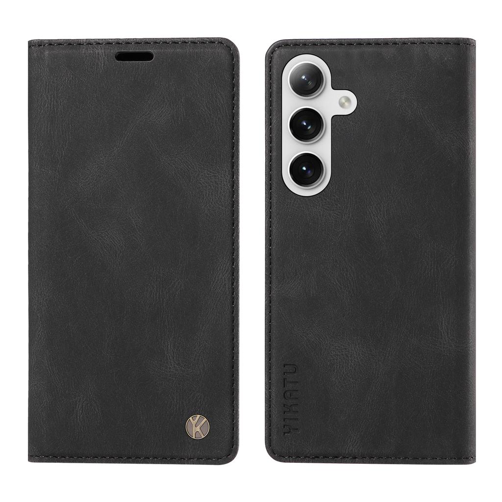 YIKATU YK-004 For Samsung Galaxy S25/S24 Case Wallet Leather Magnetic Clasp Phone Cover