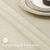 HAPIHAPPY Domestic Rectangle And Round Table Cloth Glitter Linen Tablecloth Washable Solid Color Tablecloth For Hotel Banquet
