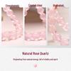 2025 Luxury Rose Quartz Bracelet for Women - Elegant Crystal Niche Gift