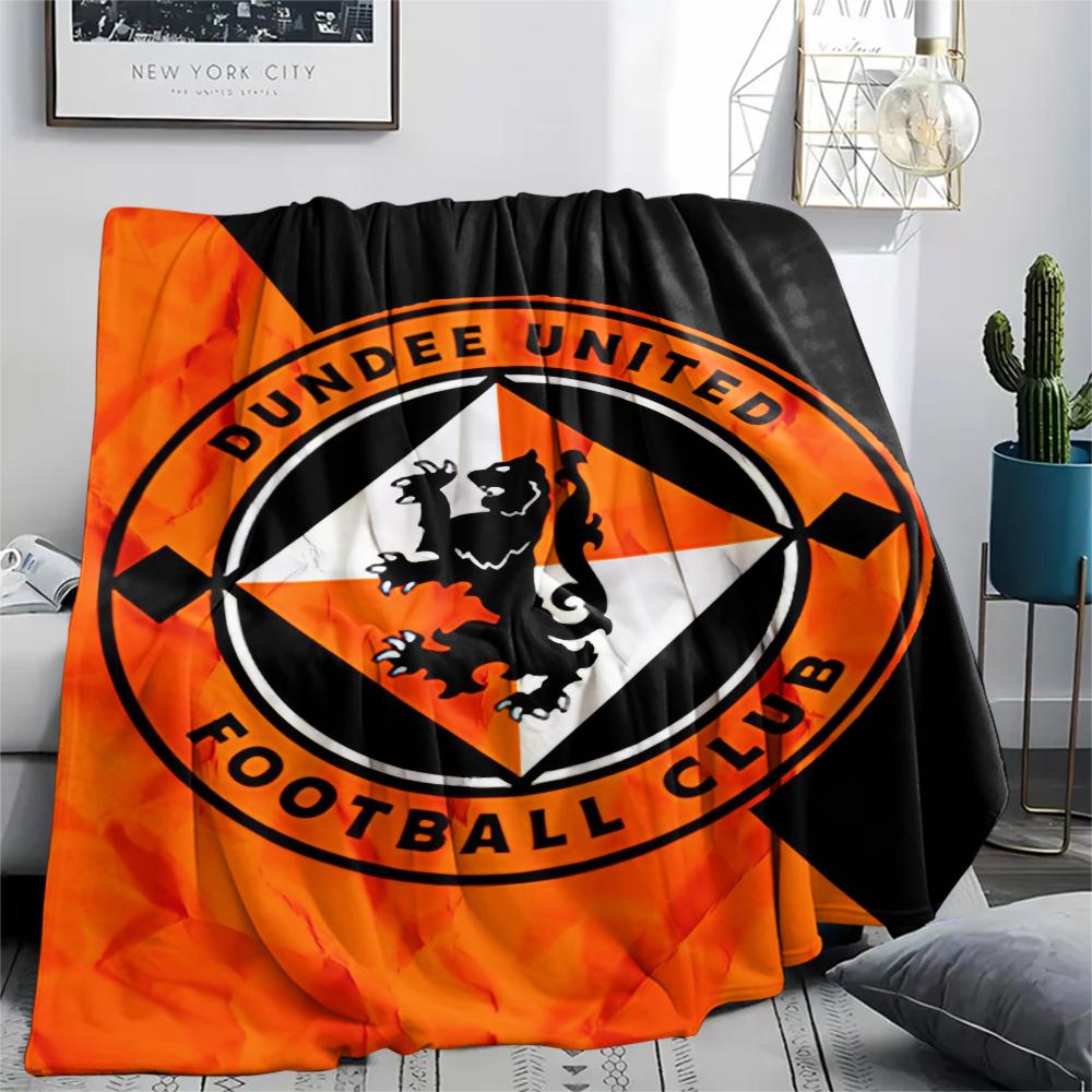 

Dundee United FC pattern Flannel Blanket, High quality Comfortable for All Seasons, Home Decor, Warmth and Comfort, Perfect for Gifts. 80cm x 120cm