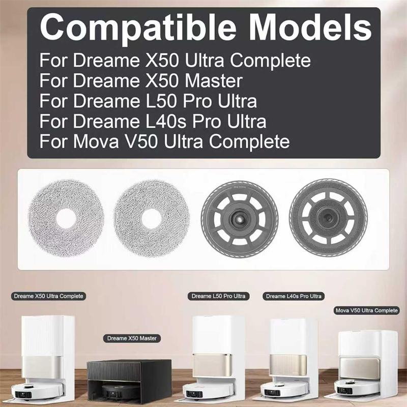 Original für Dreame X50 Ultra / X50 Master / L50 Pro Ultra / L40s Ultra Teppich Auto Lift Mopp Ausziehbare Ablage Roboter Reiniger Zubehör