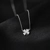 Lucky Four-Leaf Clover Necklace - Women's Unique Design, Sophisticated Luxury Leaf Lockbone Chain, Premium Quality