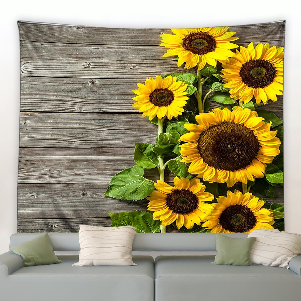 Flower Garden Landscape Tapestry Home Background Wall Cloth Garden Poster Exterior Wall Hanging Bedroom Room Decoration