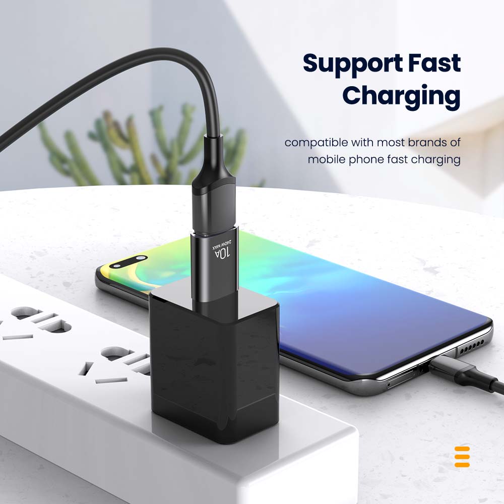 10A Otg Usb 3.0 To Type C Adapter Usb Female To Type C Male Fast Charging Adadpter Otg Usb C Fit For Xiaomi Samsung Laptop Pc