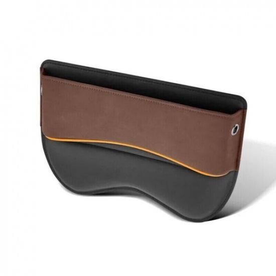 Suede Seat Side Storage Pocket for Car Seats Gap Filler Organizer Box Pu Leather