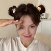 5Pcs Hair Rope Cartoon Bakery Snack Resin Charm Hair Ties High Elasticity