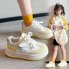 Korean Style Women's White Thick-Soled Shoes - 2026 Trendy Lightweight Sportswear