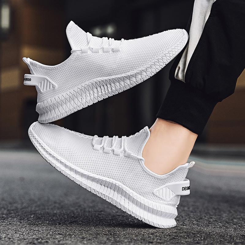 Shoes Men For Summer Breathable White Men Sneakers Trendy Lightweight Black Walking Big Size Man Tenis Shoe Zapatillas Hombre