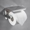 High Quality 304 Stainless Steel Toilet Paper Holder Wall Mounted No Drilling for Bathroom Vanity