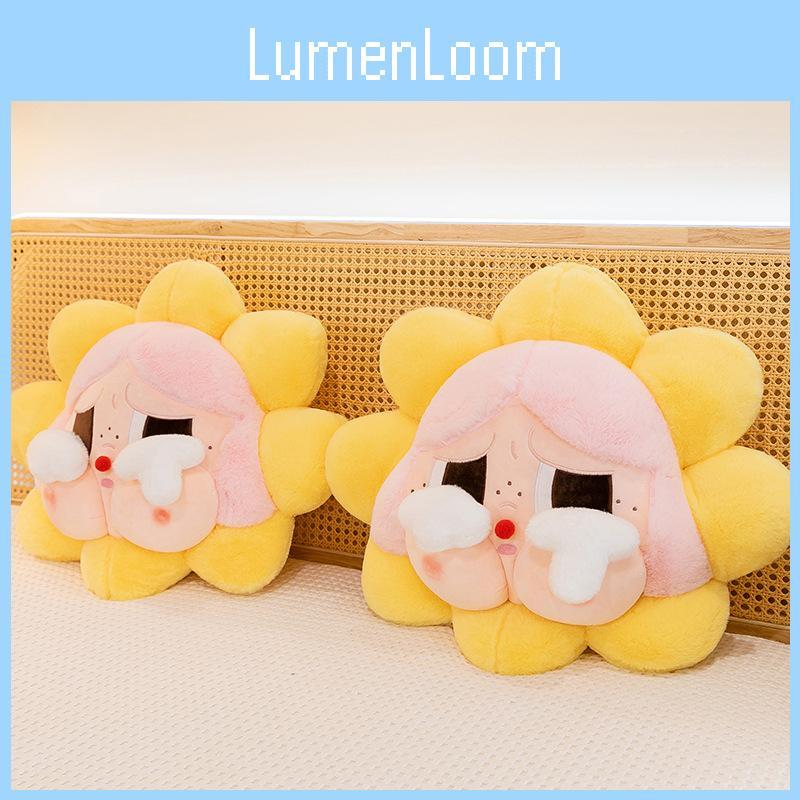 Flower Shy Girl Plush Pillow Super Soft For Living Room Hugging And Watching Tv**