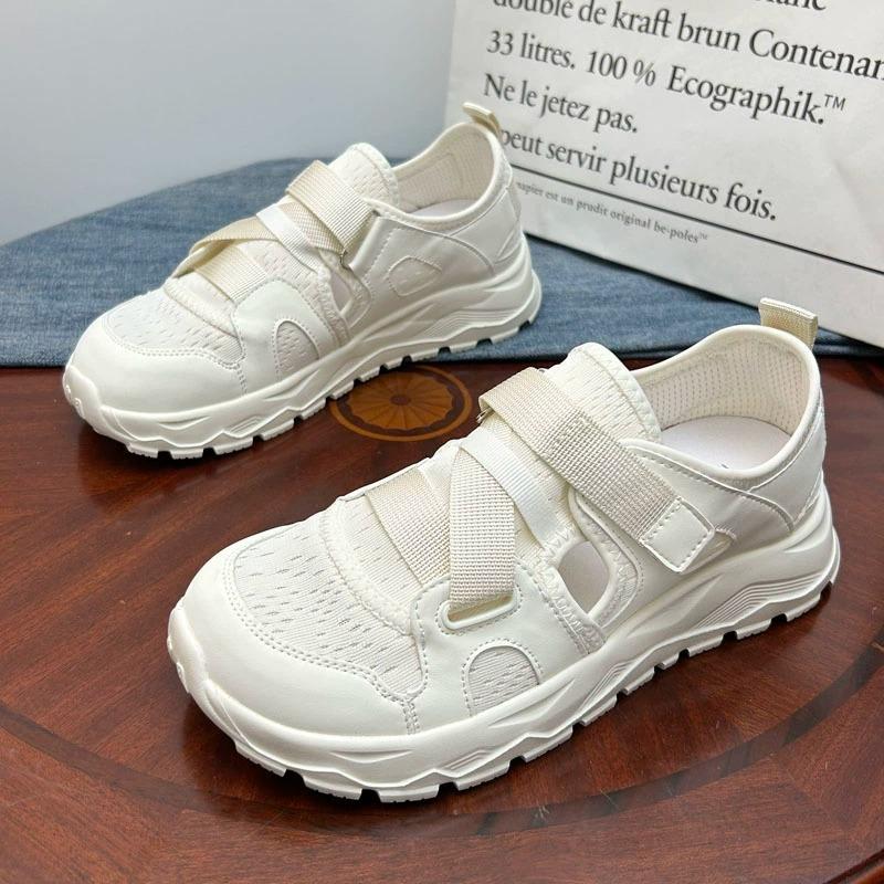 

Ультралегкие сетчатые спортивные кроссовки для бега Амортизирующие Легкие Женские кроссовки Универсальные Уродливые и Милые Кроссовки Повседневные 38 бежевый