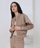 Ilroze Jacquard Bomber Jacket (Beige)