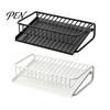 Modern Soap Storage Self Draining Dish, Removable Tray Design Compact Bathroom Organizer Container, Durable Holder for Kitchen Sink Countertop