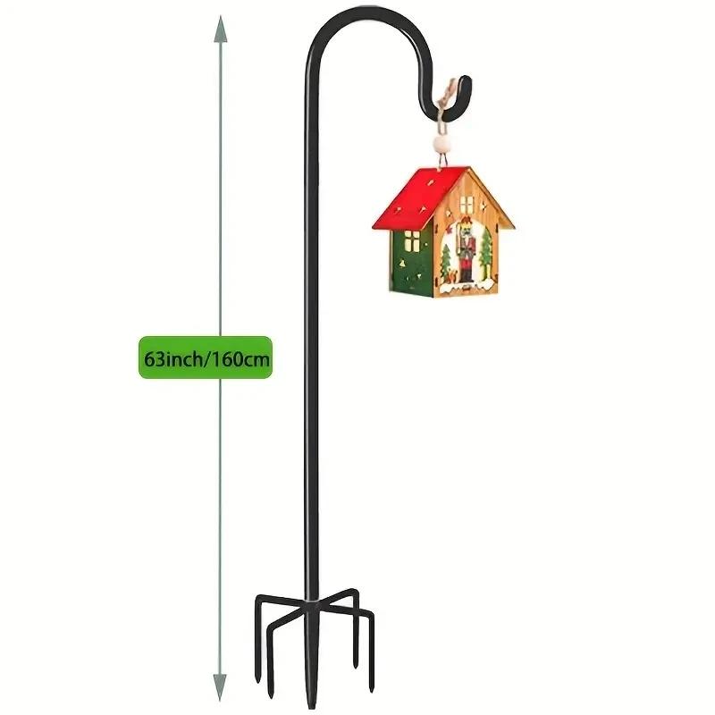 Outdoor Garden Decoration Shepherd-hooks For Bird-feeder Lantern Flower Plants-hook Wedding Gardening Standing Stable Hardcore