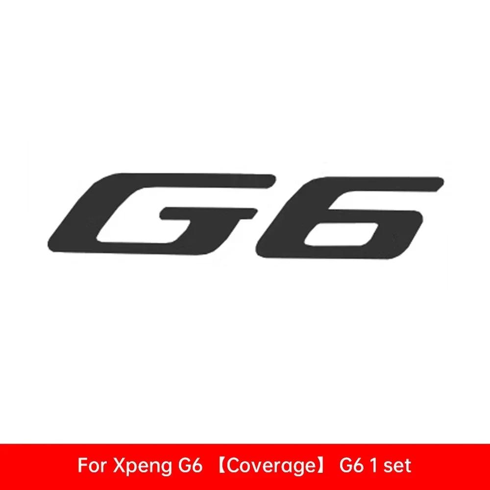 For Xpeng G6 Car Black Badge Xiaopeng G6 2026 2026 2026 2026 Black Front Rear Badge Blackened Modification Accessories