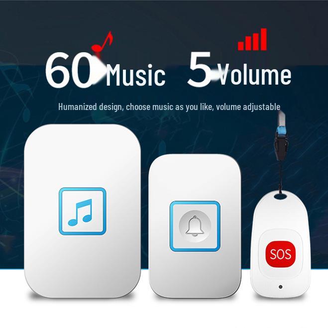 Senior Assistance Wireless Remote Doorbell & Emergency Call Device