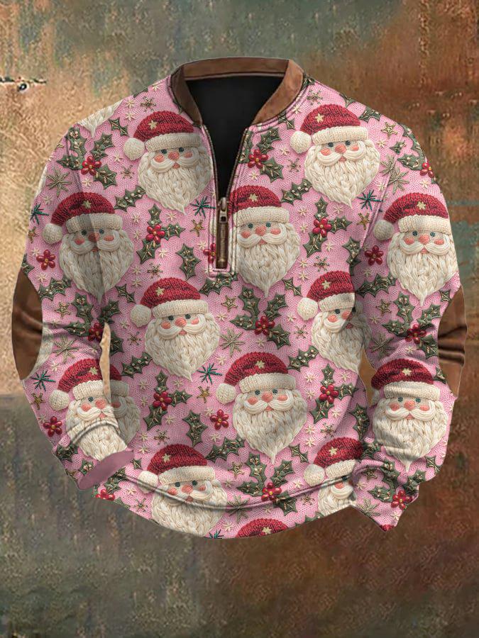 Men's Autumn 2025 Cartoon Santa Claus Hoodie