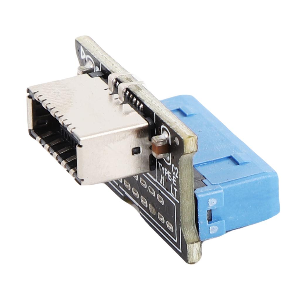 USB 3.0 Front 19PIN To 3.2 Type C Front Panel Header Type E Adapter 20 To 19 Pin Expansion Card for Computer Motherboard