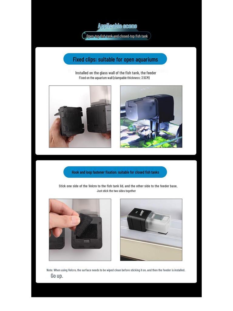 Hrănitor automat inteligent WiFi pentru pești de acvariu cu temporizator pentru pești aurii și țestoase