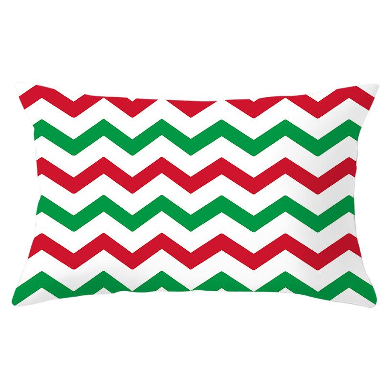 New Christmas Red Series Peach Skin Waist Pillowcase Home Accessories Sofa Cushion Cover Throw Pillow Cover