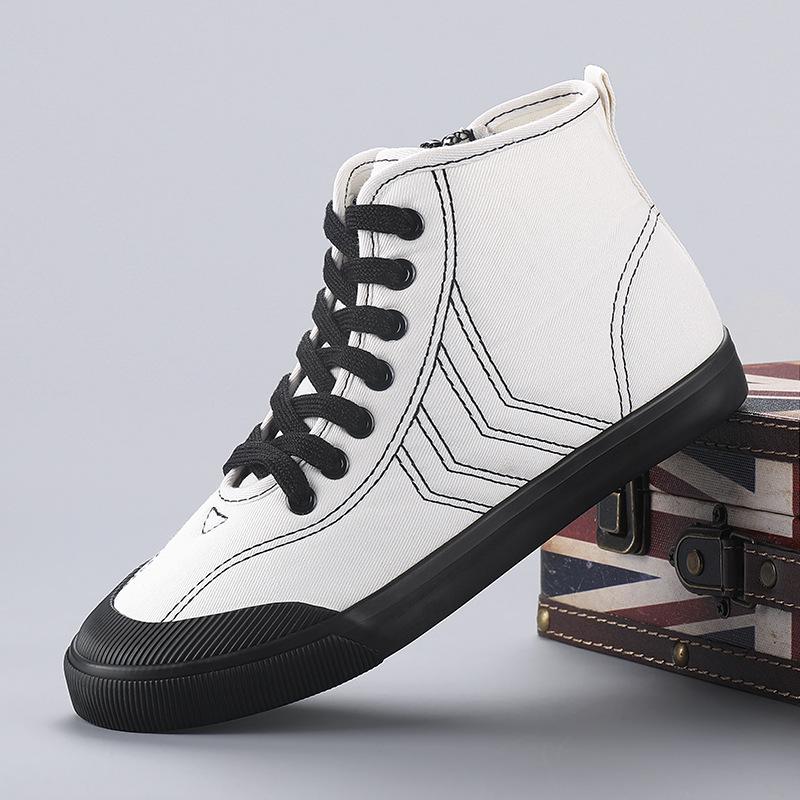 2026 Spring Women's Breathable High-Top Canvas Sneakers – Classic Versatile Casual Shoes