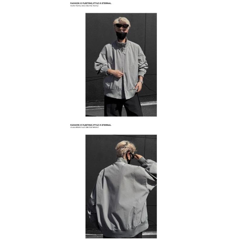 Giacca Bomber da Uomo Vestibilità Larga Corta Streetwear