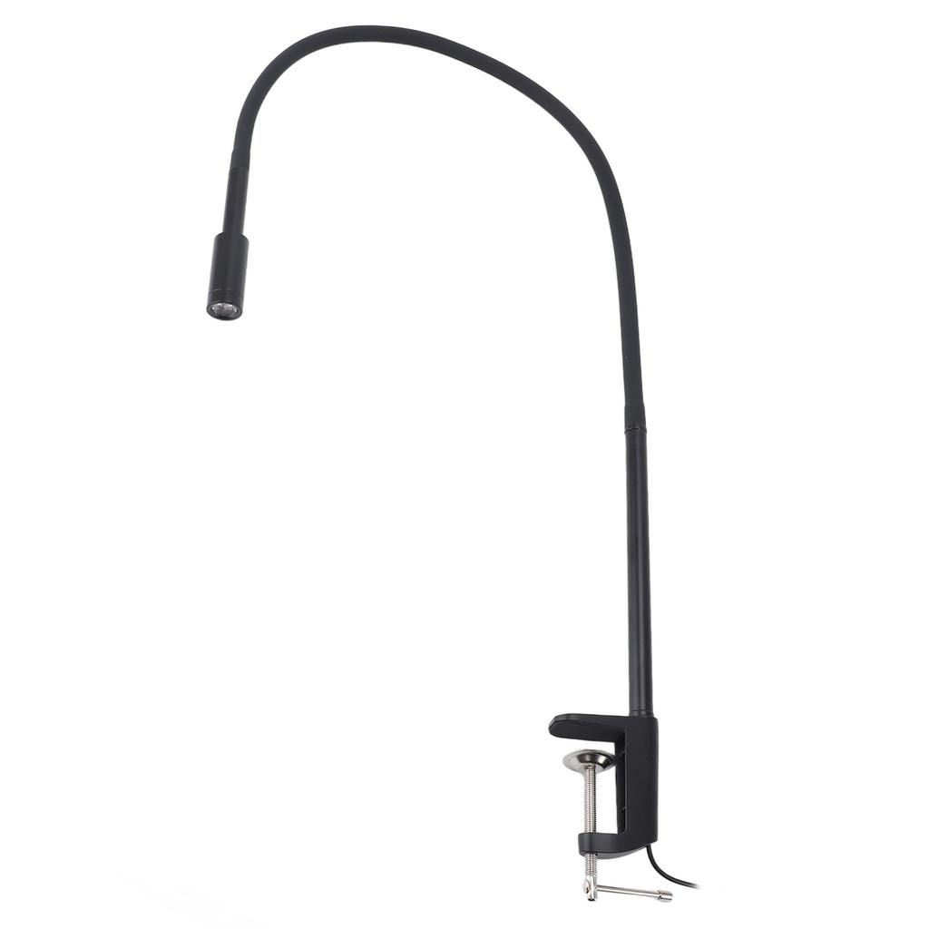 UV LED Schreibtischlampe Nagel Wimpern Lampe mit flexiblem Schwanenhals Klemme Fußpedalsteuerung Tragbar Kleber