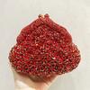 WHTUOHENG Blue Crystal Evening Bag Women Diamond Bridal Purse Party Handbags Lady Rhinestone Clutches Metalic Minaudiere Bags