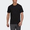 adidas T Shirts Men's Black Crew Neck Moderate Straight Fit HJ9901