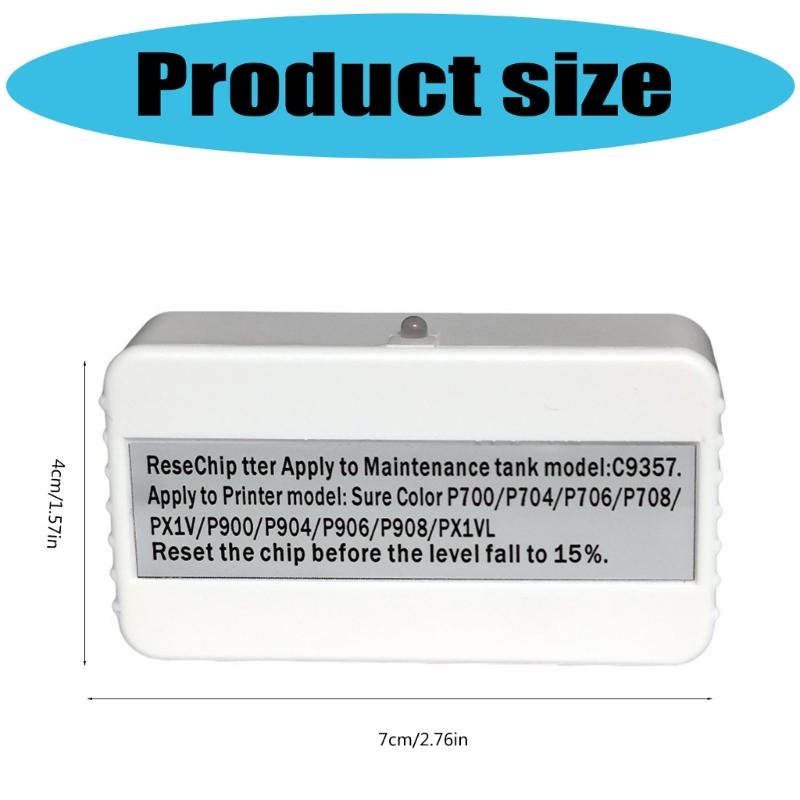 C9357 Maintenance Tank Chip Resetter Reset Adapter For PX1V P704 P706 708 P700 P703 P903 P904 P906 P908