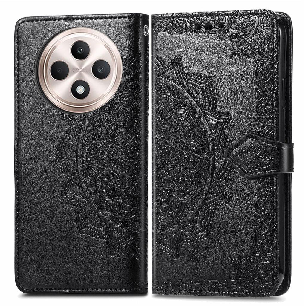 For Oppo Reno12 F 5G Wallet Case Mandala Flower Leather Phone Cover Stand View
