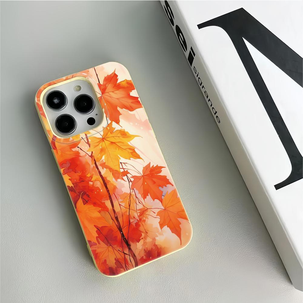 

Red Maple Leaf Phone Case For IPhone 16 15 Case For IPhone 11 13 12 14 Pro Max XR X Xs Max 7 8 Plus Cover Case Funda Bumber iphone 11 Pro