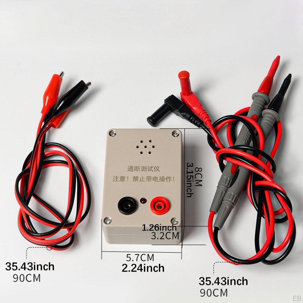 Continuity Meter Testing Measurement PP Housing Versatile with Sound Prompt and LED Indicator for