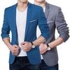 Mode män Slim Fit Formell kostym med en knapp Business Blazer Coat Jacka Toppar