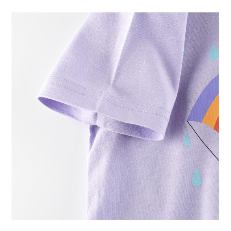 Abbigliamento per bambini primavera ed estate Nuova maglietta a maniche corte da bambina Vestiti per neonati