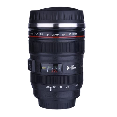 400ml Lens-Shaped Mug, Camera Lens Cup, Thermal Cup, Insulated Cup, Camera Lens SLR Cup, For Hot Water, Coffee, Juice, and More, Travel, Pickup, Offic