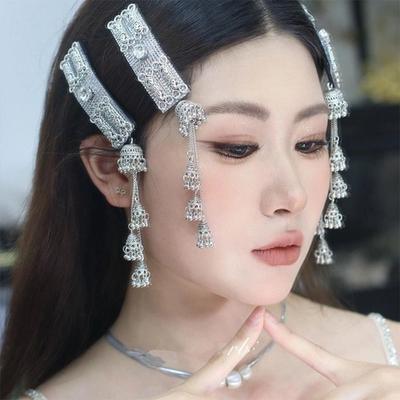 Showcasing Cultural Charm Hairpins Vintage Bangs Barrette Trendy Tassels Hair Clips