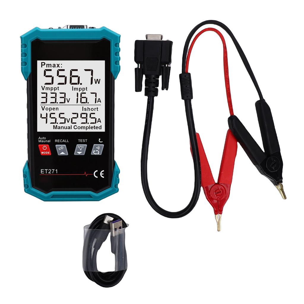 Solar Panel Tester Maximum 2000W 40A MPPT PV Detector Open Circuit Voltage Short Circuit Current Test Backlight Data