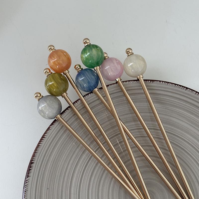 Chinese Style Vintage Hair Sticks for Women Girls Fashion Metal Chopstick Shaped Hair Clips Pins Jewelry Hair Style Accessories