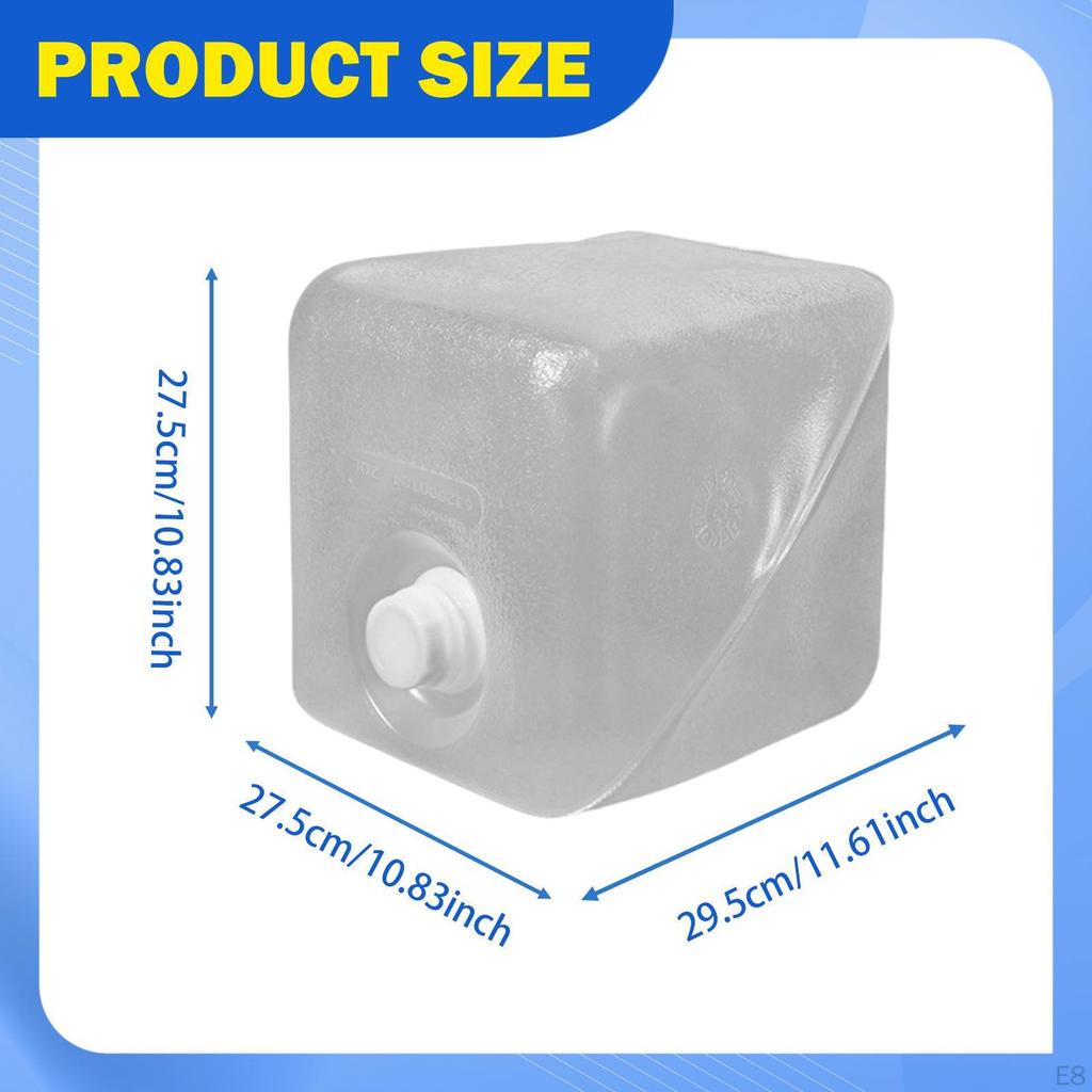 Collapsible Water Container Camping Storage Carrier Overlanding Gear Versatile Foldable for