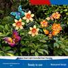 Solar Iron Butterfly & Bee Lawn Lamp