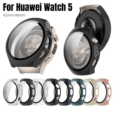 Hartes PC-Gehäuse Glas Für Huawei Watch 5 42mm 46mm Bumper Schale Vollständige Abdeckung Displayschutzfolie Smartwatch Zubehör