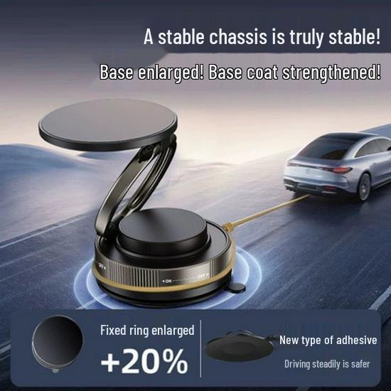 Rotating Magnetic Car Phone Holder with Suction Cup