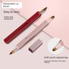 Portable Double-Ended Retractable Lip Brush with Lid | Lipstick & Lip Liner Brush | Beginner-Friendly Makeup Tool