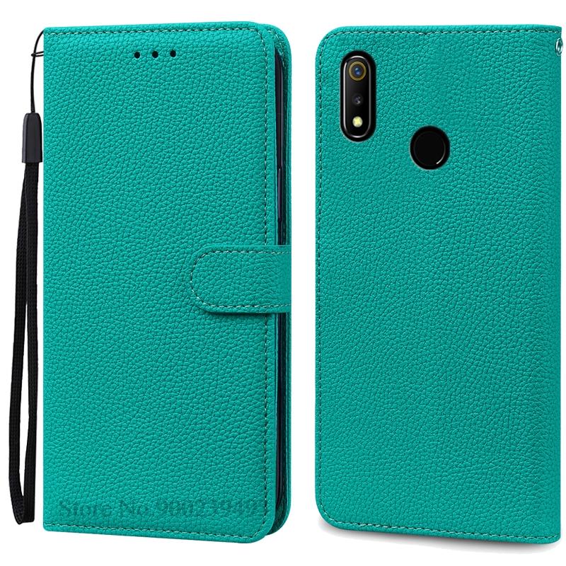 For Realme 3 Case Soft Pu Leather Flip Wallet Case For Realme 3 Pro Case Phone Cover For Realme 3 Pro Coque Fundas Bumper